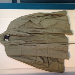 Style & Co army green lightweight jacket